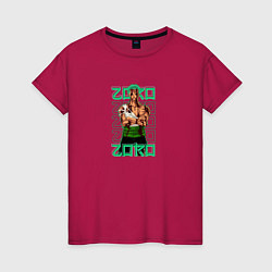 Женская футболка Зоро Ророноа стоит насмерть