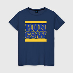 Женская футболка RUN GSW