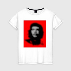 Женская футболка Че Гевара расплывчатая иллюзия