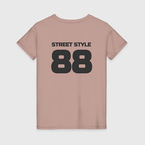 Женская футболка Street style / Пыльно-розовый – фото 2