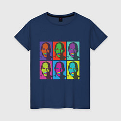 Женская футболка Майкл Джордан в стиле Уорхола 2на3