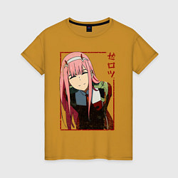 Женская футболка Zero Two anime girl