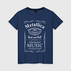 Женская футболка Metallica в стиле Jack Daniels