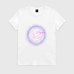 Футболка хлопковая женская Дарья новая, цвет: белый