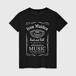 Женская футболка Iron Maiden в стиле Jack Daniels