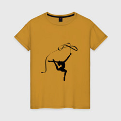 Женская футболка Гимнастка с лентой