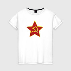 Женская футболка СССР звезда