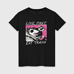Женская футболка Live fast