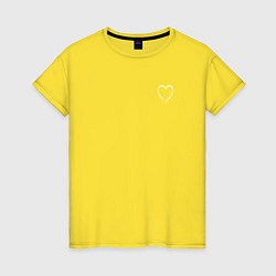 Женская футболка Minimal love