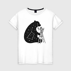 Женская футболка Космонавт и малая медведица