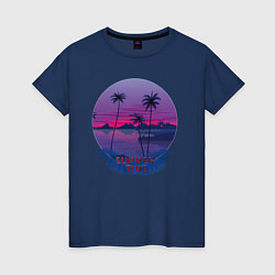 Женская футболка Ночные тропики