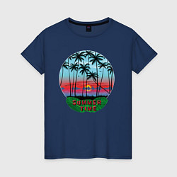 Женская футболка Лето, тропики