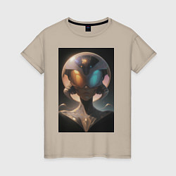 Женская футболка Космос: путешественник с далеких планет