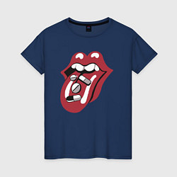 Женская футболка Rolling stones pills