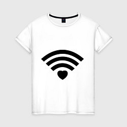 Женская футболка Wi-Fi Love