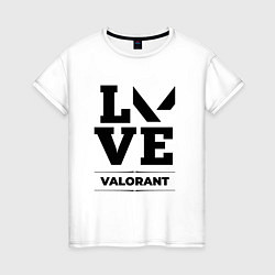 Женская футболка Valorant love classic
