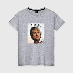 Женская футболка Nirvana Оуэн Уилсон пародия