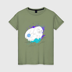 Женская футболка Тихоходка: water bear dont care