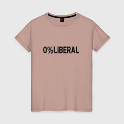 Женская футболка Либерал