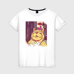 Женская футболка Cat selfie