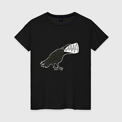 Женская футболка Кричащая ворона