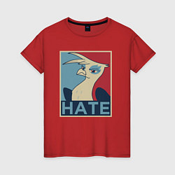 Женская футболка Hate bird