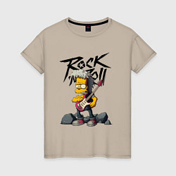 Женская футболка Simpsons Rock