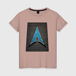 Женская футболка Arch Linux cubed