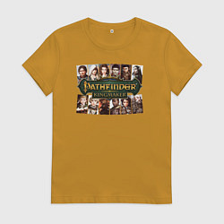 Футболка хлопковая женская Pathfinder Kingmaker, цвет: горчичный