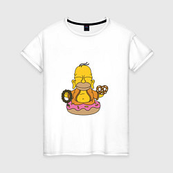 Женская футболка Буддизм Симпсон