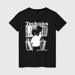 Женская футболка Tichnics music