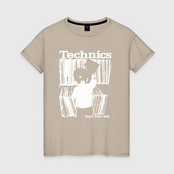 Женская футболка Tichnics music