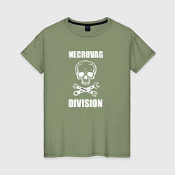 Женская футболка Necrovag white division