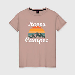 Женская футболка Happy camper