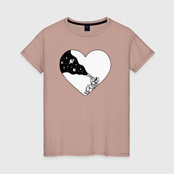 Женская футболка Love space