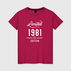 Женская футболка 1981 ограниченный выпуск