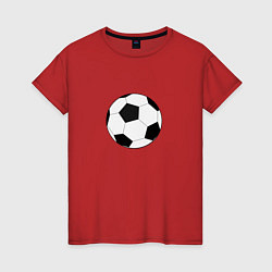 Женская футболка Футбольный мячик