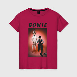 Футболка хлопковая женская David Bowie Diamond Dogs, цвет: маджента