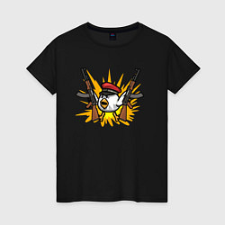 Женская футболка Взрывной цыпленок