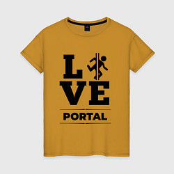 Женская футболка Portal love classic
