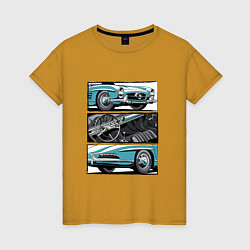 Женская футболка Mercedes-Benz 300SL Roadster V1