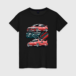 Женская футболка Mitsubishi Lancer Evolution IX V1