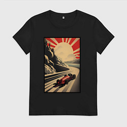 Женская футболка Формула 50x: Болид