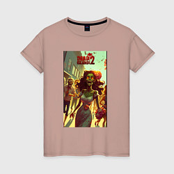 Женская футболка Зомби девушка