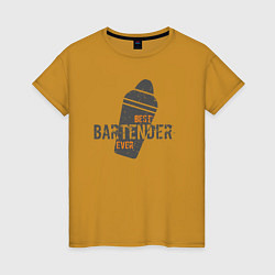 Женская футболка Лучший бармен