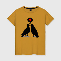 Женская футболка Birds love