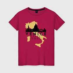 Женская футболка Итальянская Венеция