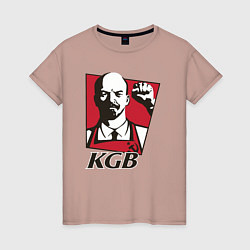 Женская футболка KGB Lenin