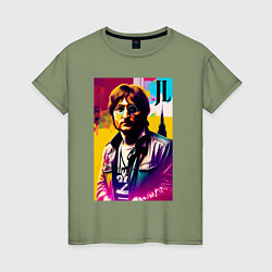Женская футболка John Lennon - world legend