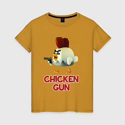 Женская футболка Chicken Gun chick